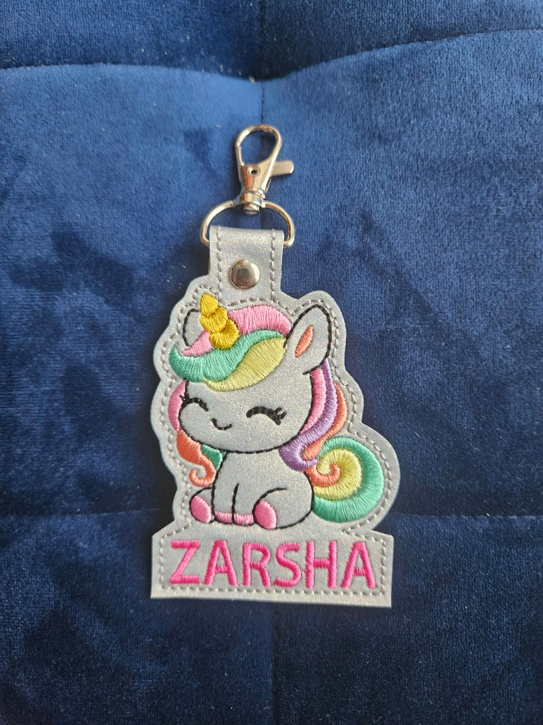 Custom Name Unicorn Keychain