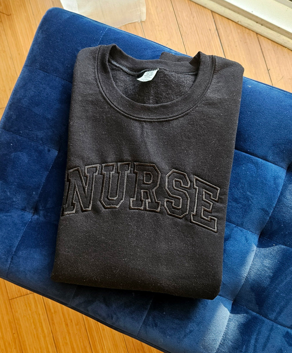 Nurse Embroidered Sweatshirt