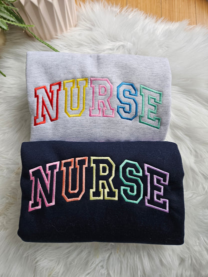Nurse Embroidered Sweatshirt