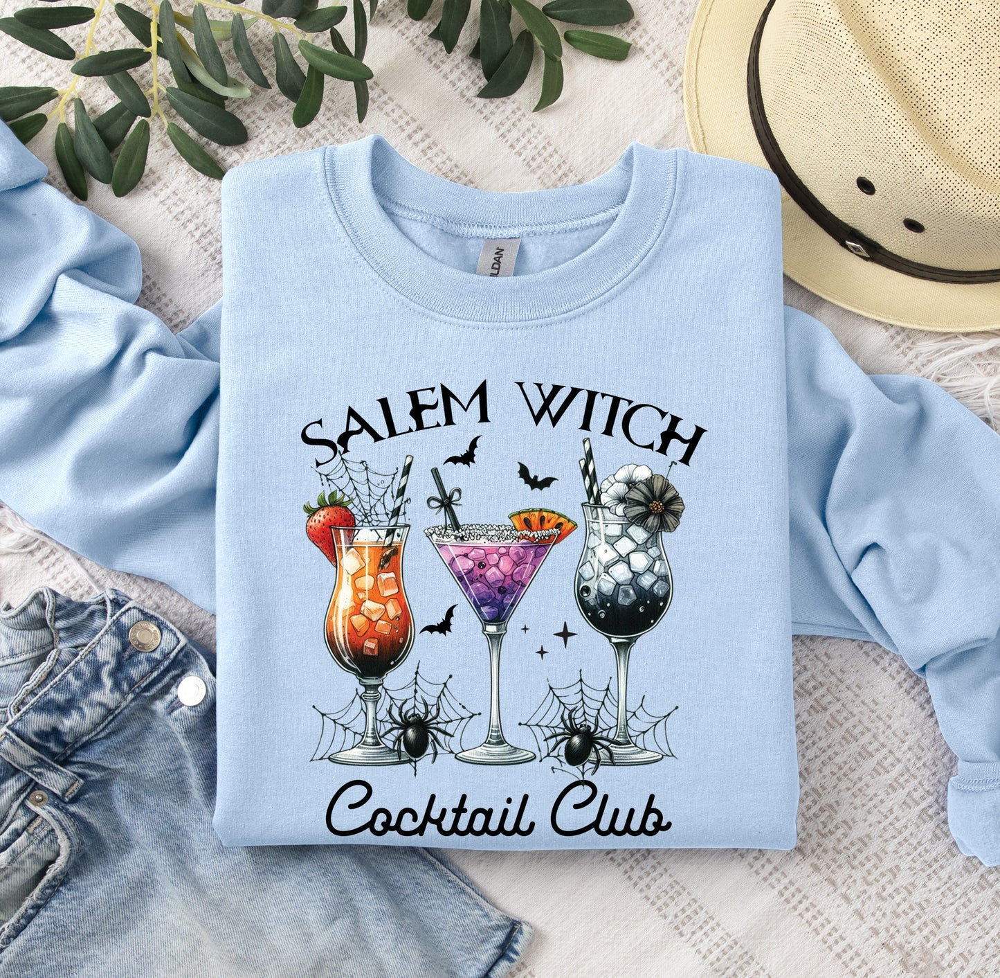 Salem Witch Cocktail Club Crewneck Sweatshirt