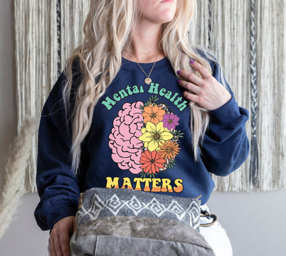 Mental Health Matters Crewneck Sweatshirt