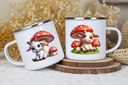 Mushroom Animal Sticker