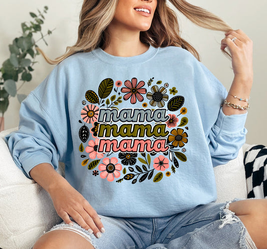 Mama Floral Crewneck Sweatshirt