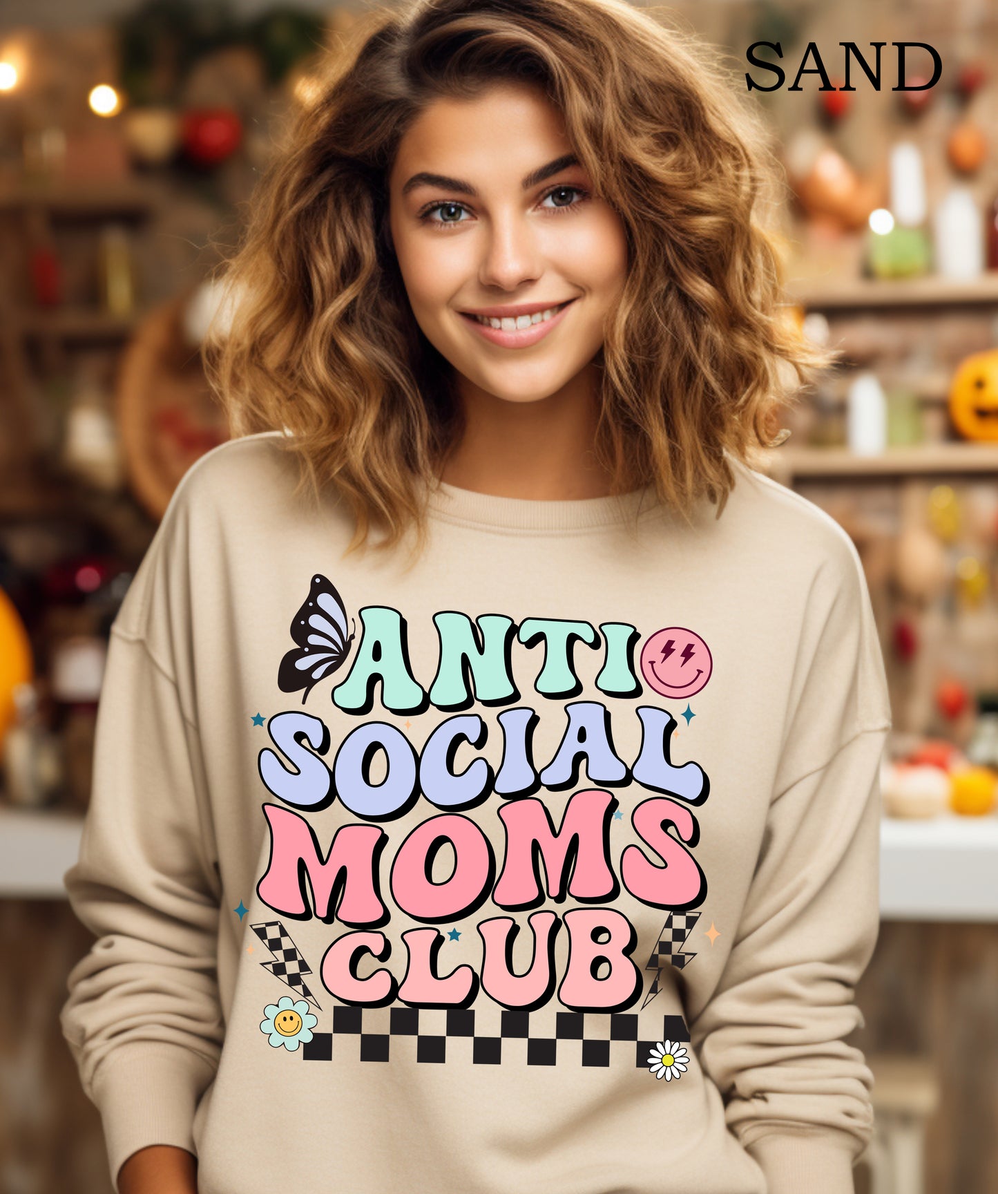 Anti Social Moms Club Crewneck Sweatshirt