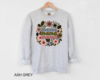 Mama Floral Crewneck Sweatshirt