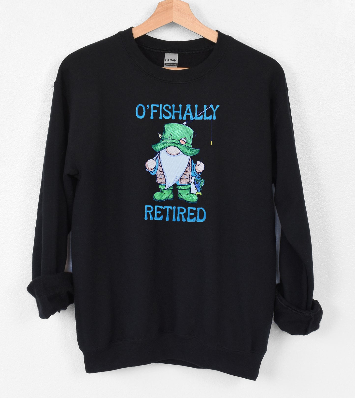 O'Fishally Retired Embroidered Crewneck Sweatshirt