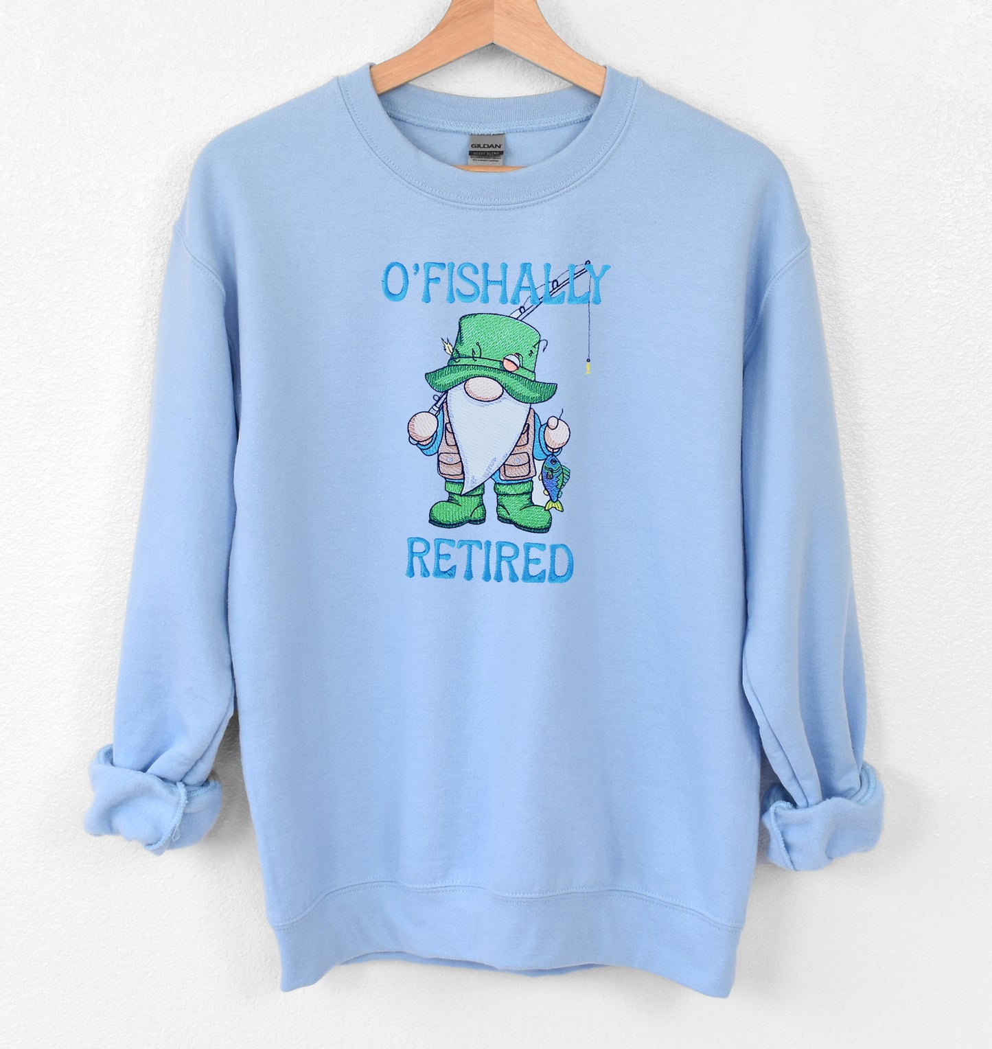 O'Fishally Retired Embroidered Crewneck Sweatshirt