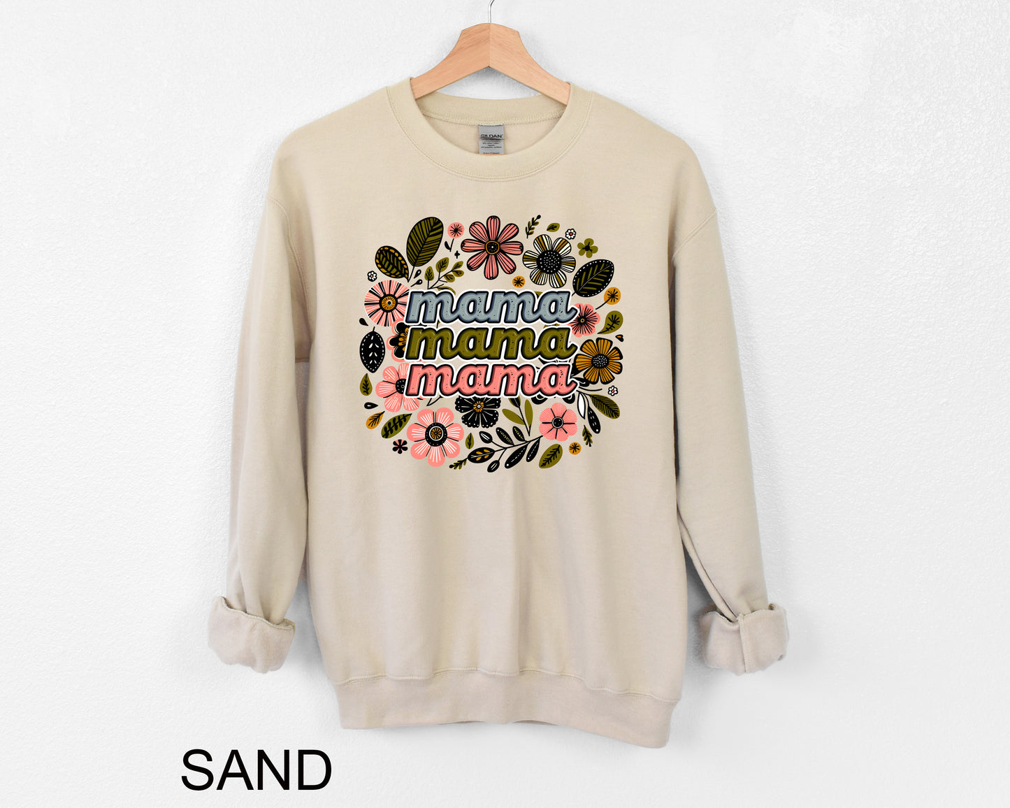 Mama Floral Crewneck Sweatshirt