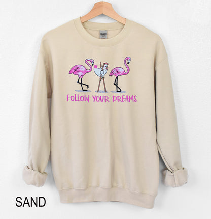 Follow Your Dreams Embroidered Crewneck Sweatshirt