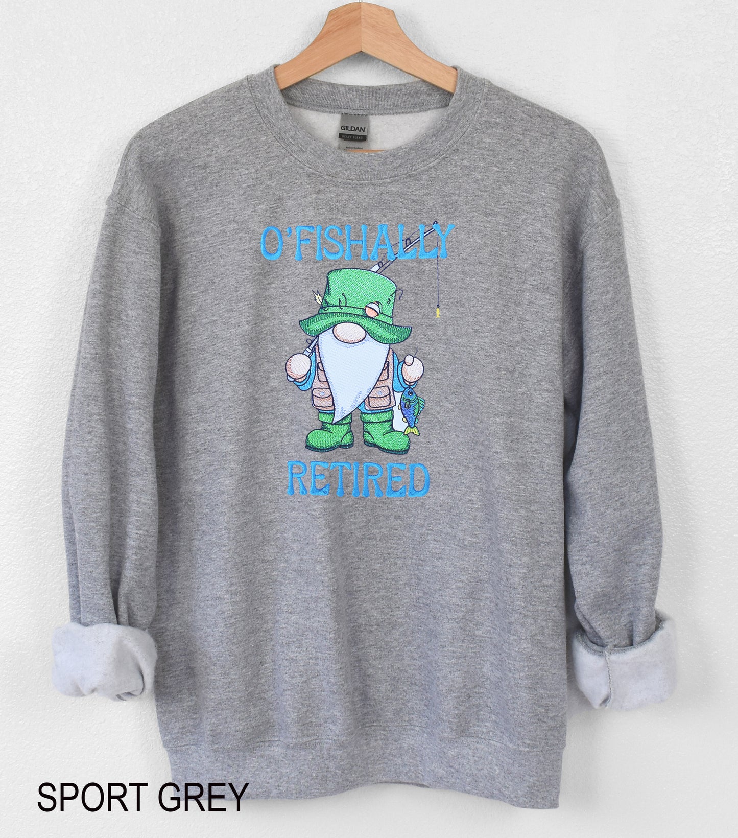 O'Fishally Retired Embroidered Crewneck Sweatshirt