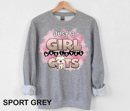 Just A Girl Who Loves Cats Sweatshirt