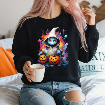 Ghost Halloween Crewneck Sweatshirt