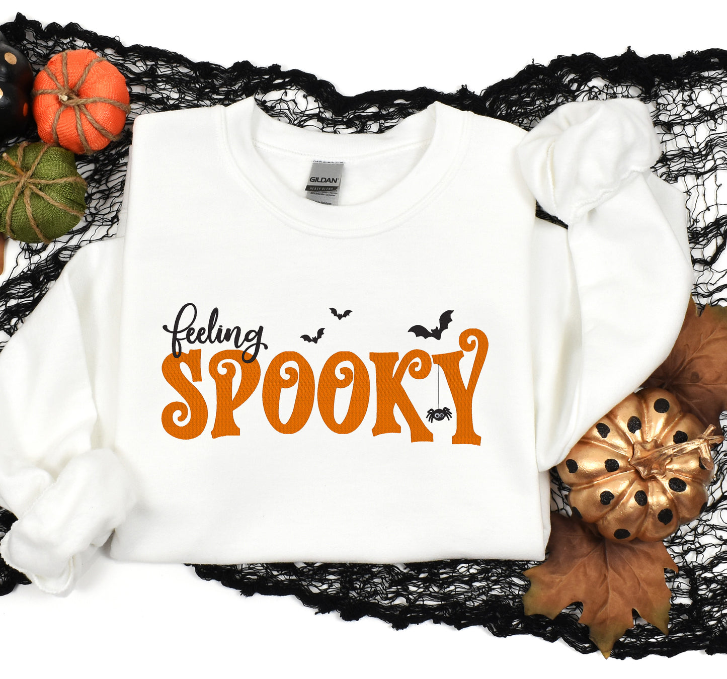 Feeling Spooky Embroidered Crewneck Sweatshirt