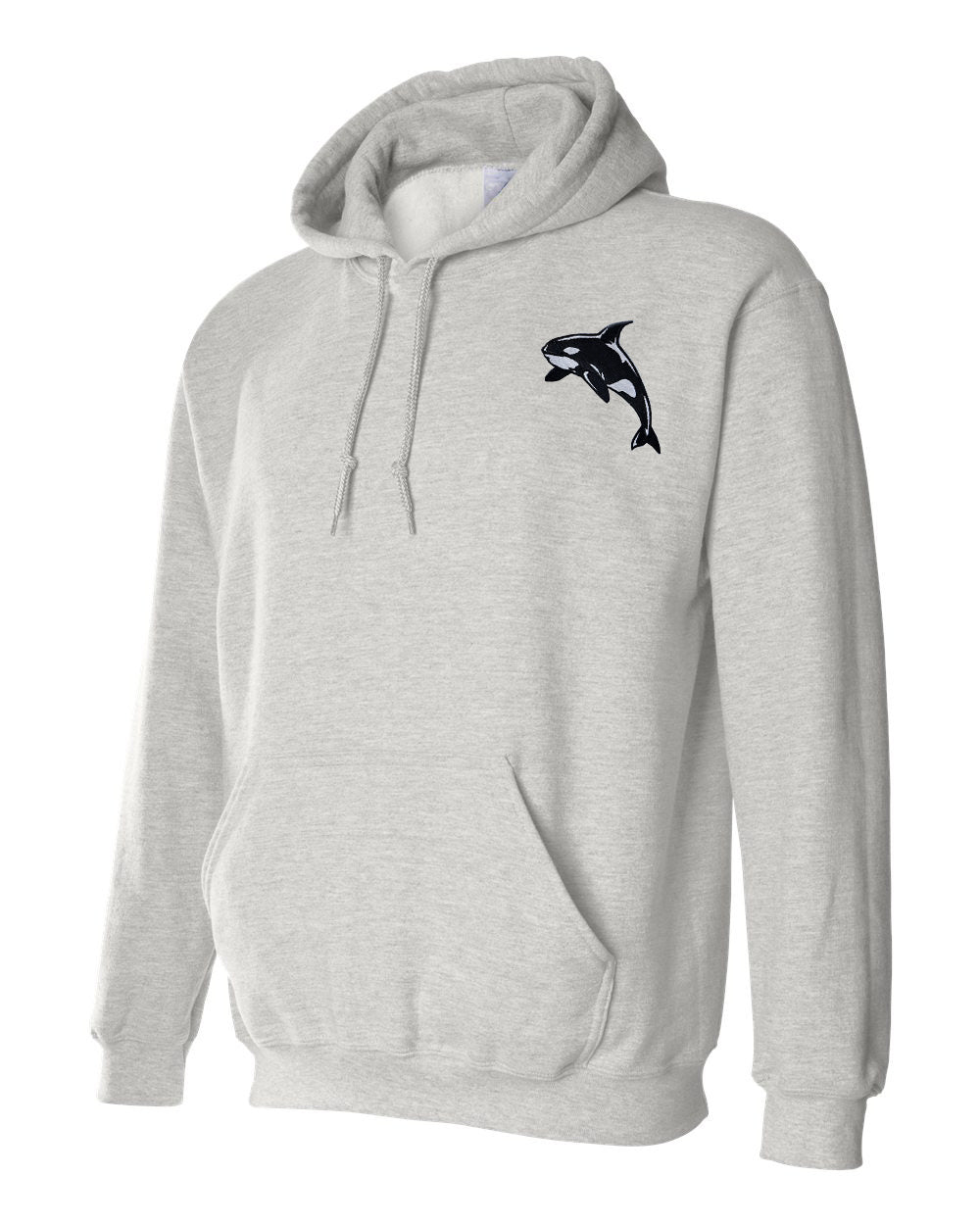 Orca Whale Embroidered Hoodie Sweatshirt