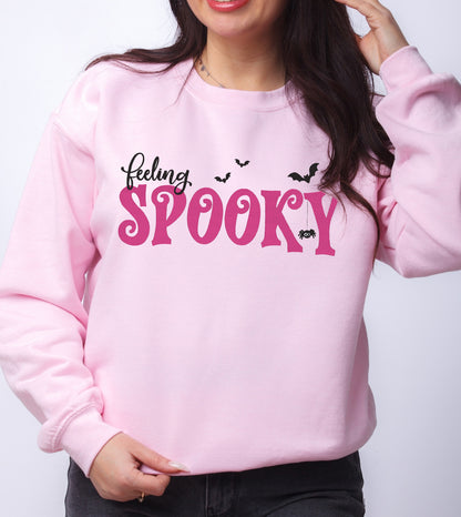 Feeling Spooky Embroidered Crewneck Sweatshirt