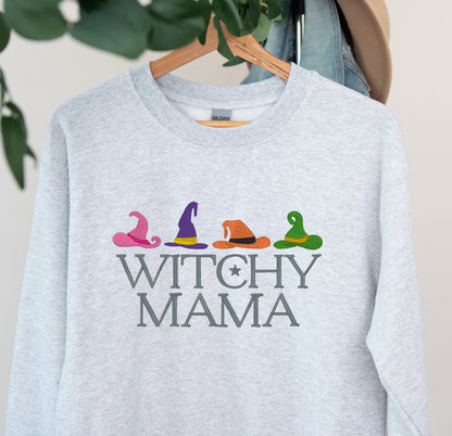 Witchy Mama Embroidered Crewneck Sweatshirt