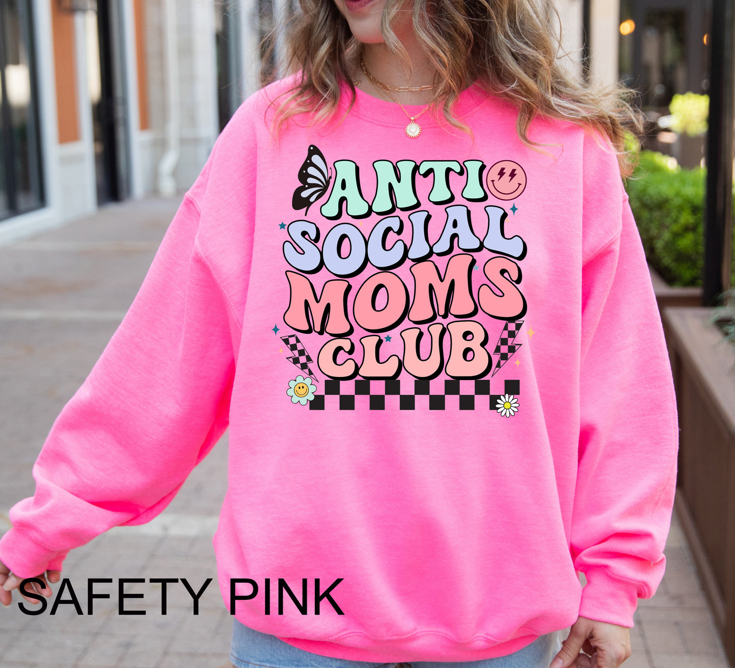 Anti Social Moms Club Crewneck Sweatshirt