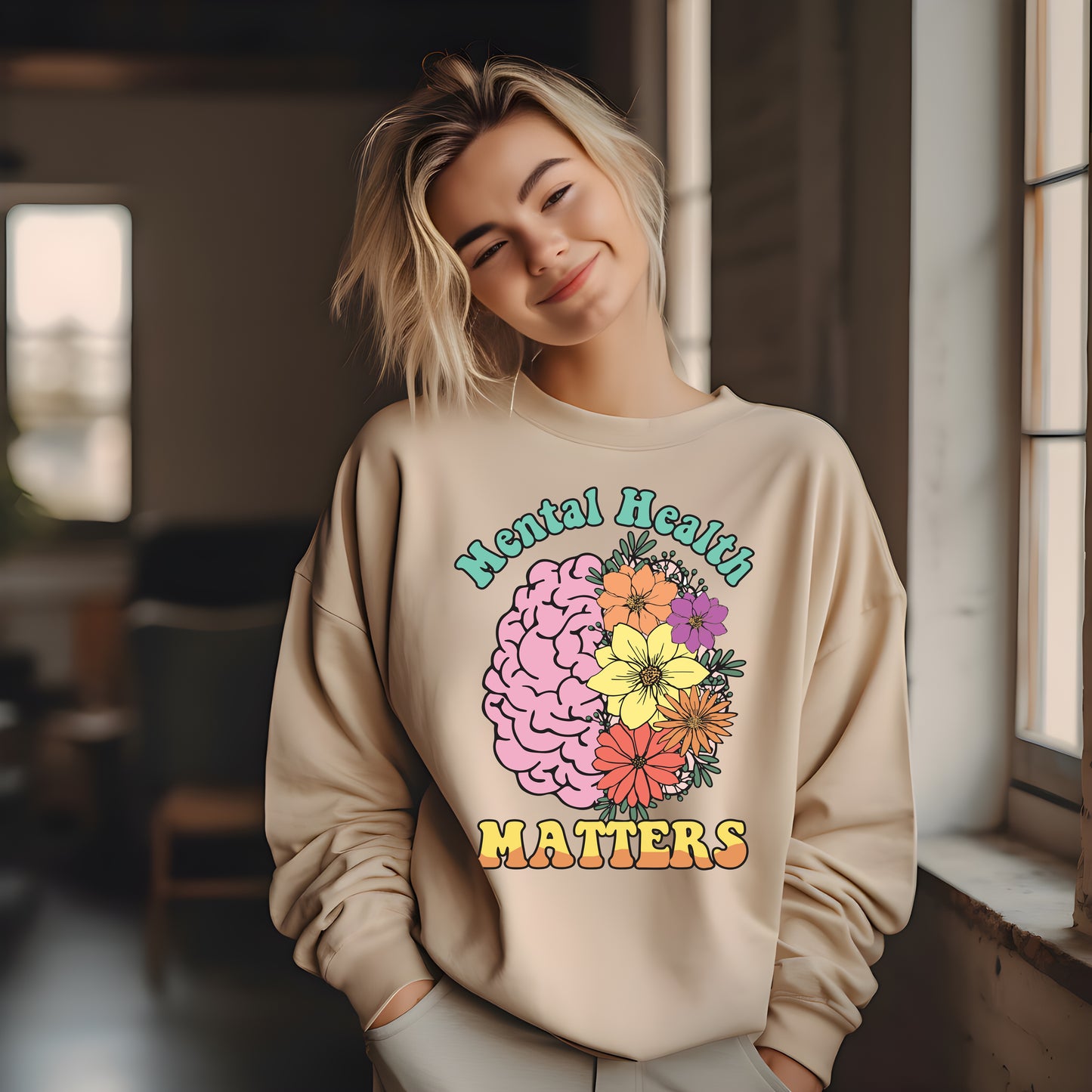 Mental Health Matters Crewneck Sweatshirt