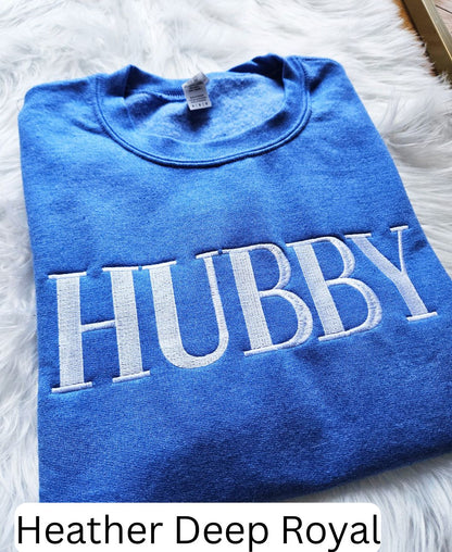 Hubby Customize Embroidered Crewneck