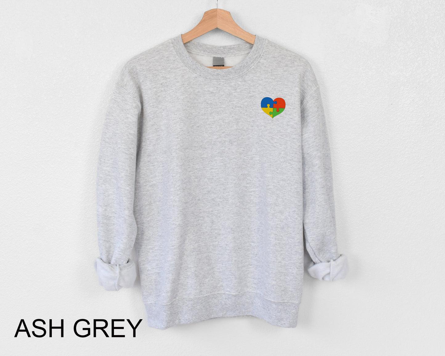 Autism Rainbow Embroidered Sweatshirt