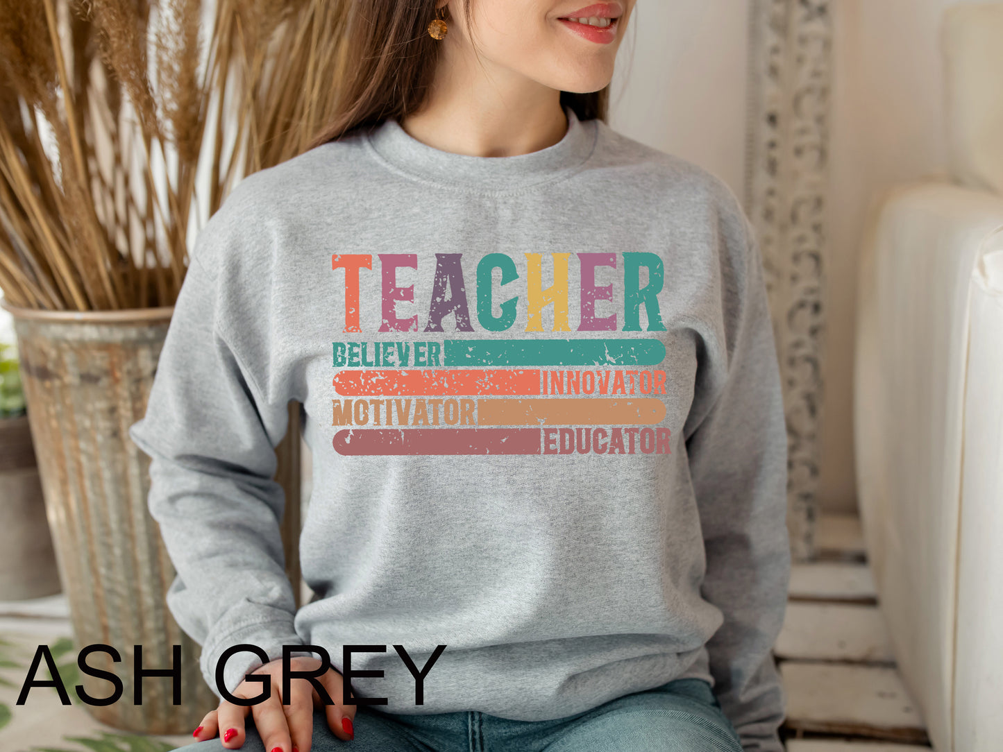 Teacher Crewneck Sweatshirt