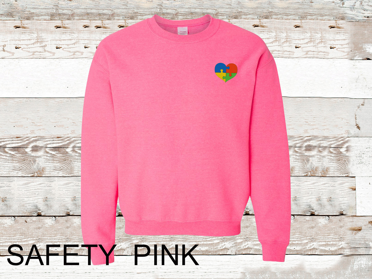 Autism Rainbow Embroidered Sweatshirt