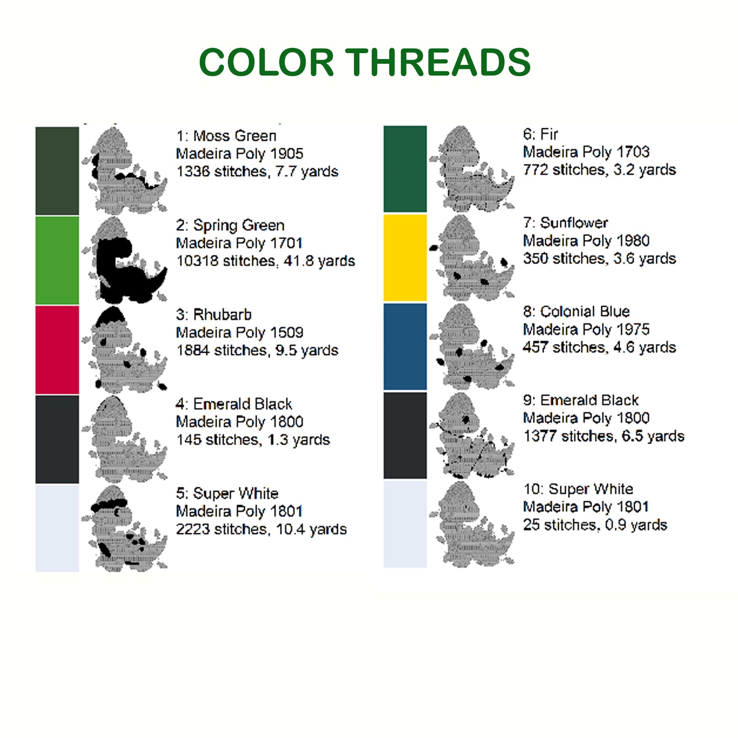 Dino Christmas Embroidery Design 7 Sizes, Instant Digital File Download