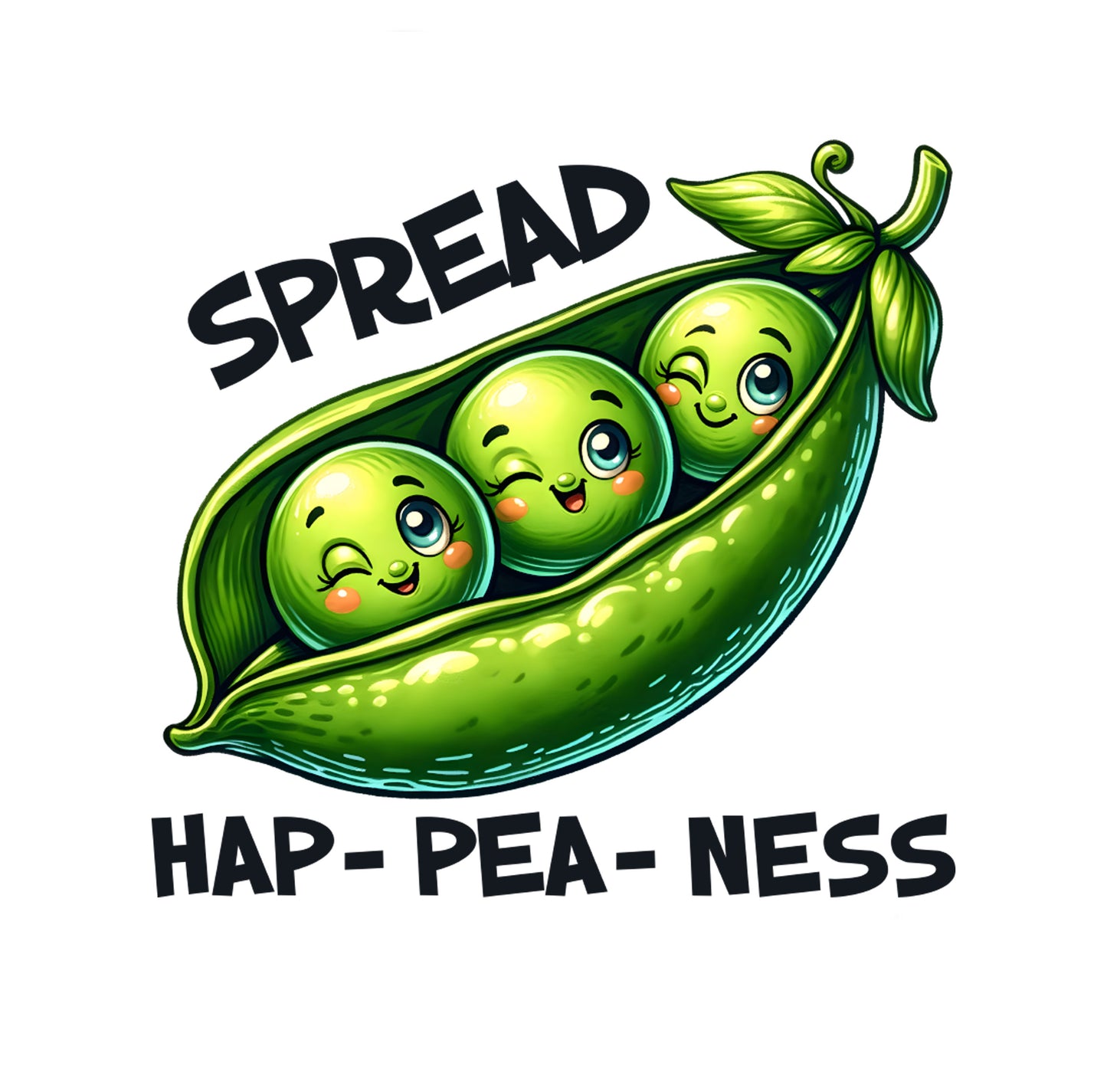 Spread Ha-Pea-Ness Sticker