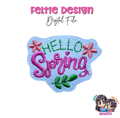 Hello Spring Feltie Design