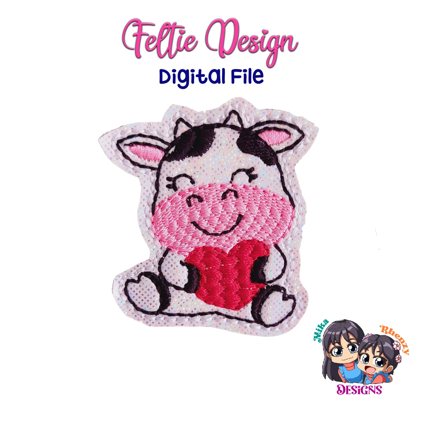 Cow Feltie Design