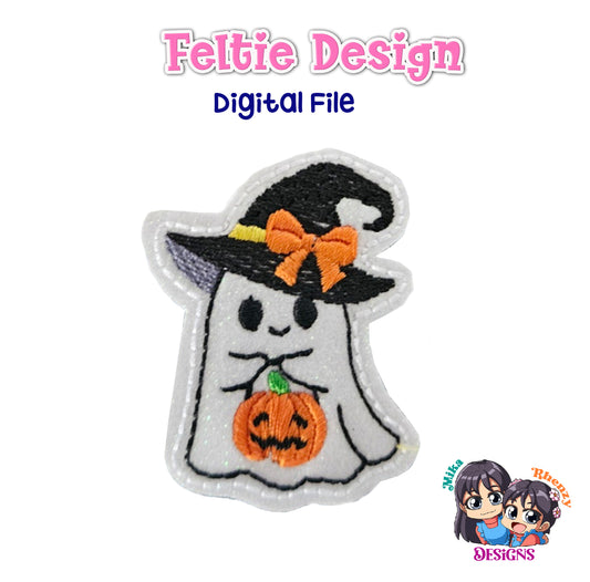 Ghost Witch Feltie Design