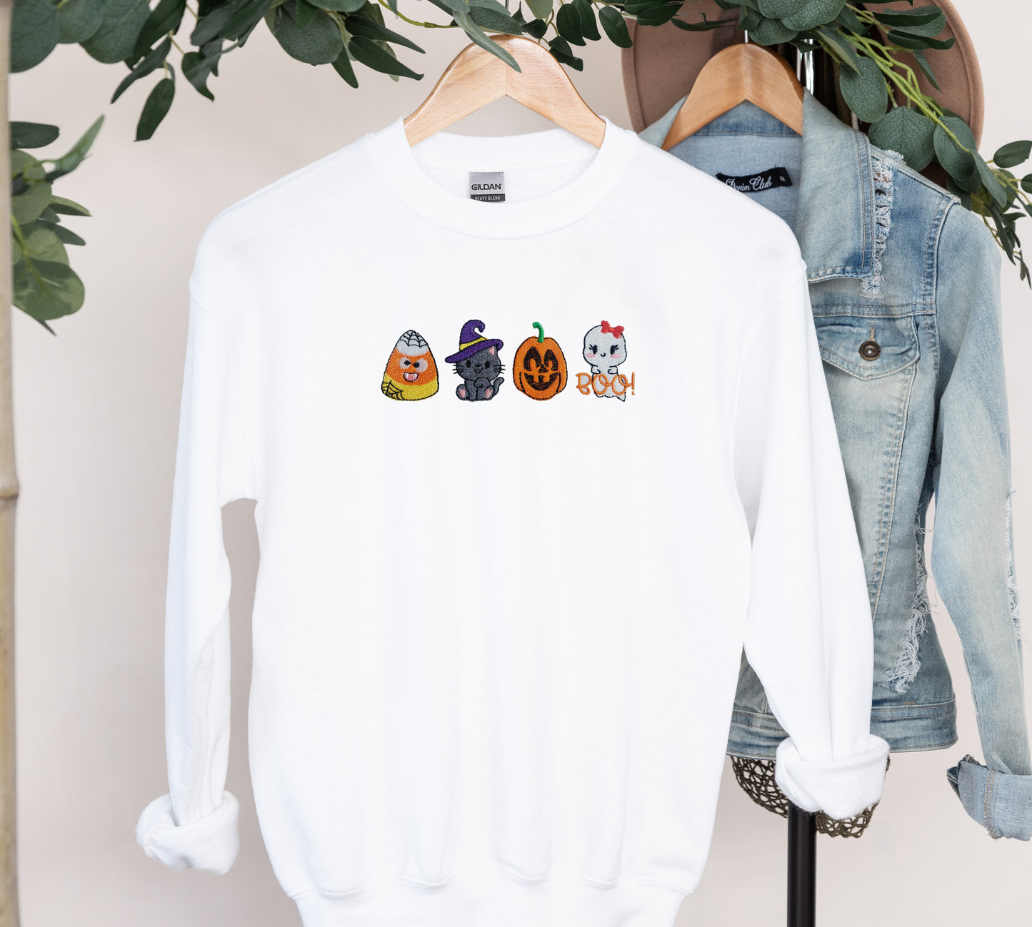 Halloween Embroidered Sweatshirt