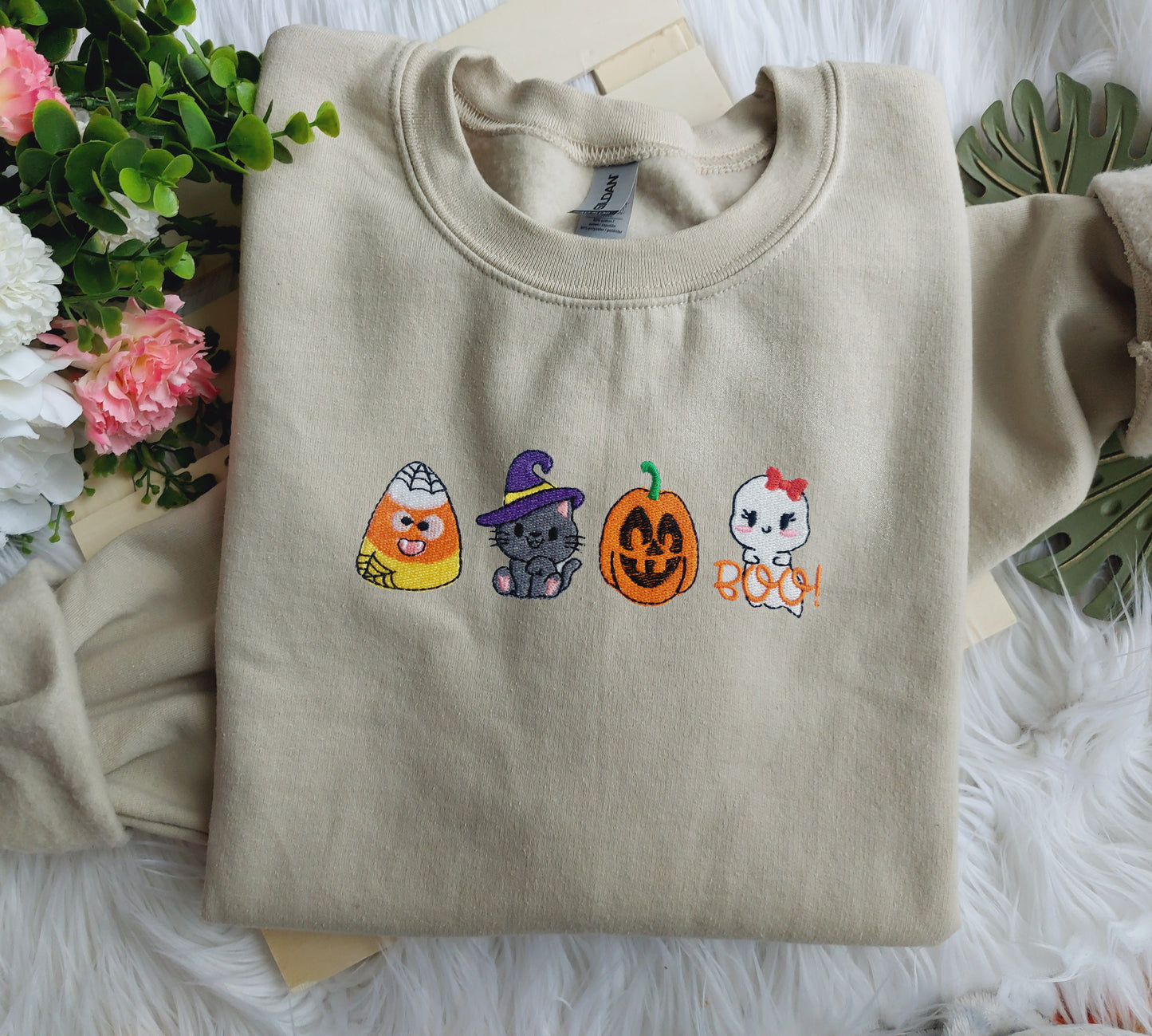 Halloween Embroidered Sweatshirt