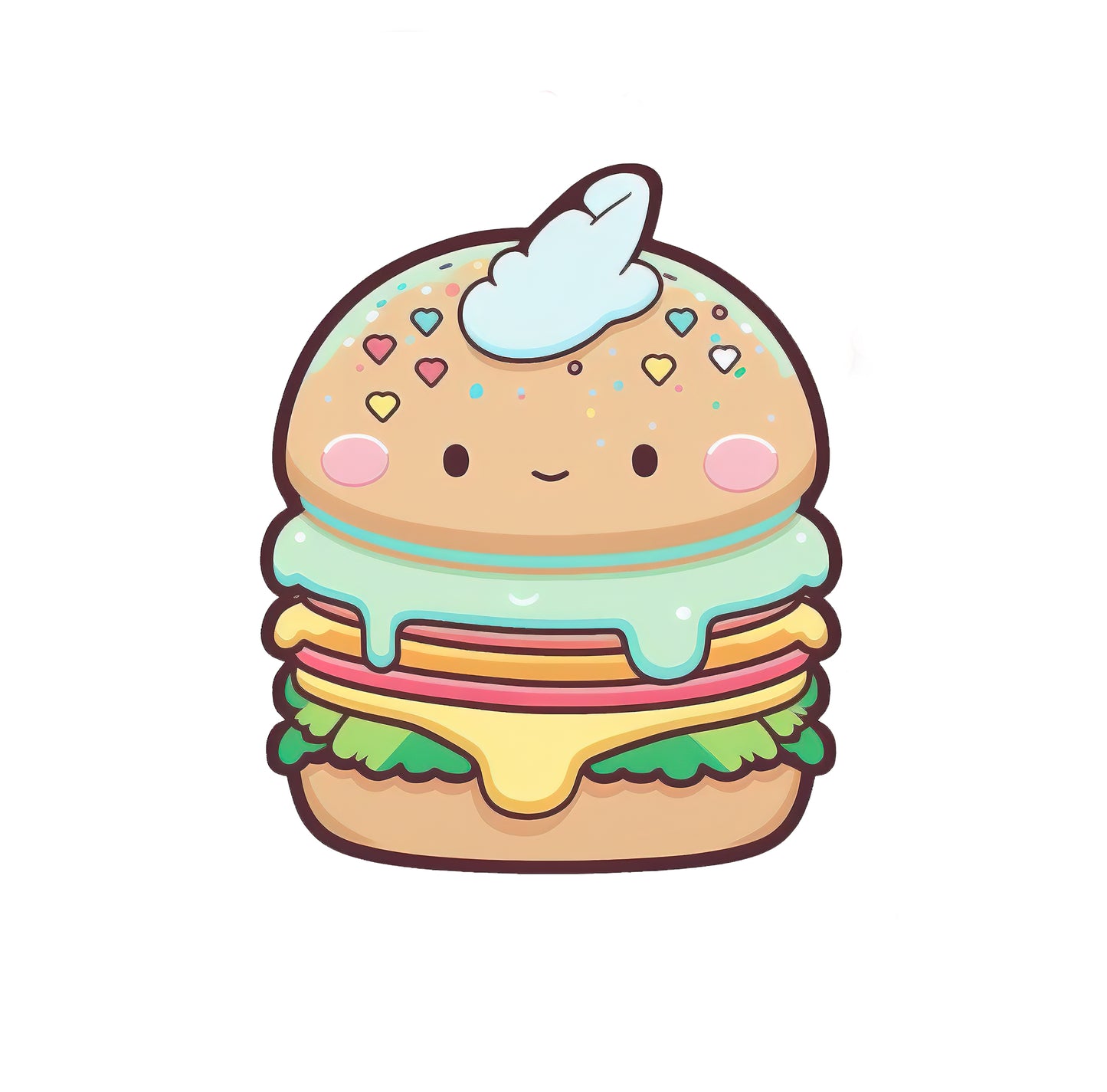 Hamburger Sticker