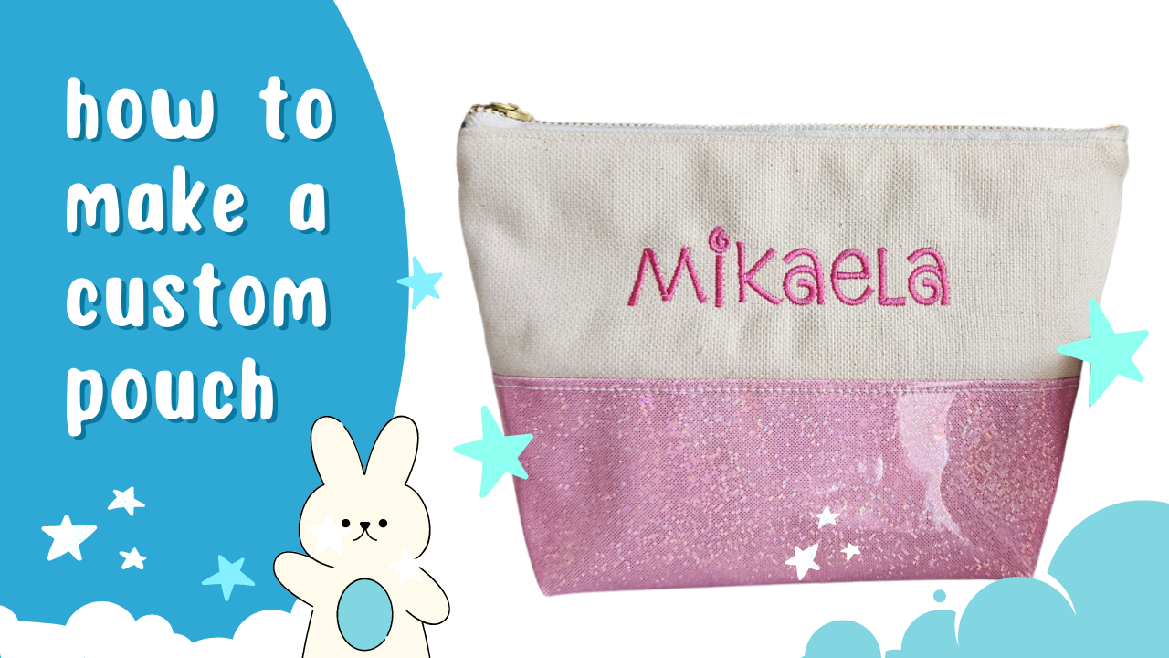 Load video: This is a step by step tutorial in making customized pouch with embroidered name.