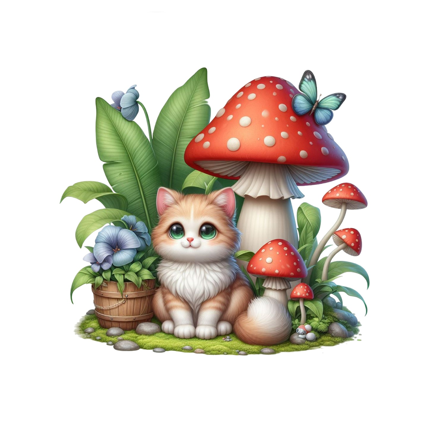 Cat Mushroom Stickers