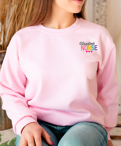 Registered Nurse Embroidery Sweatshirt