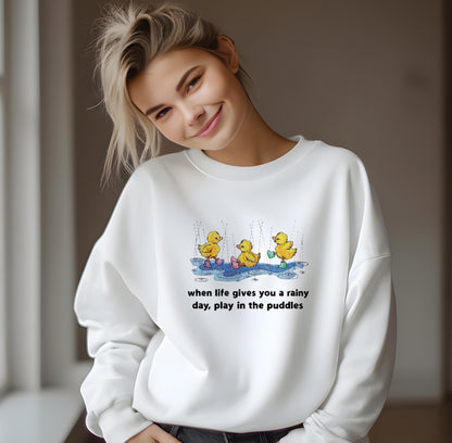 Chicks in the Paddle Embroidered Crewneck Sweatshirt