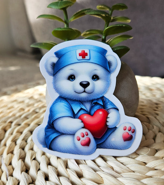 Bear Nurse Stickers