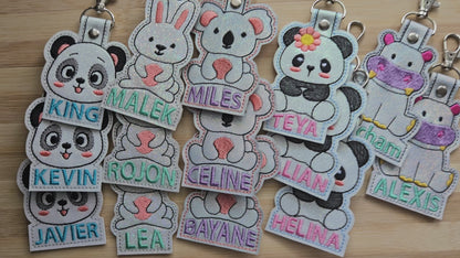 Custom Name Koala Keychain