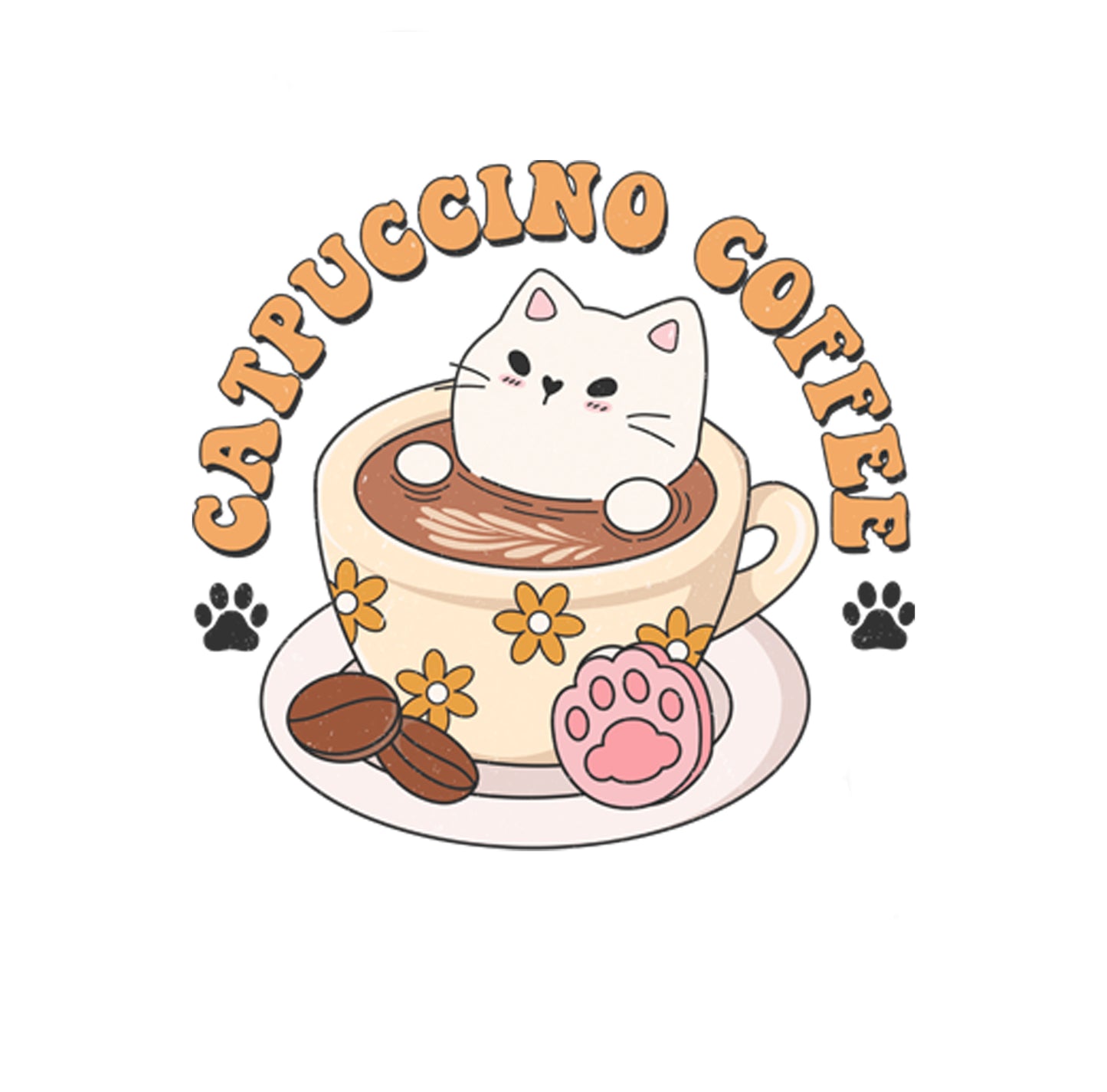 Catpuccino Coffee Sticker