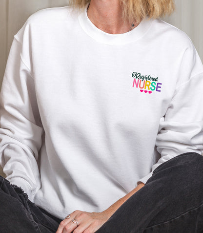 Registered Nurse Embroidery Sweatshirt