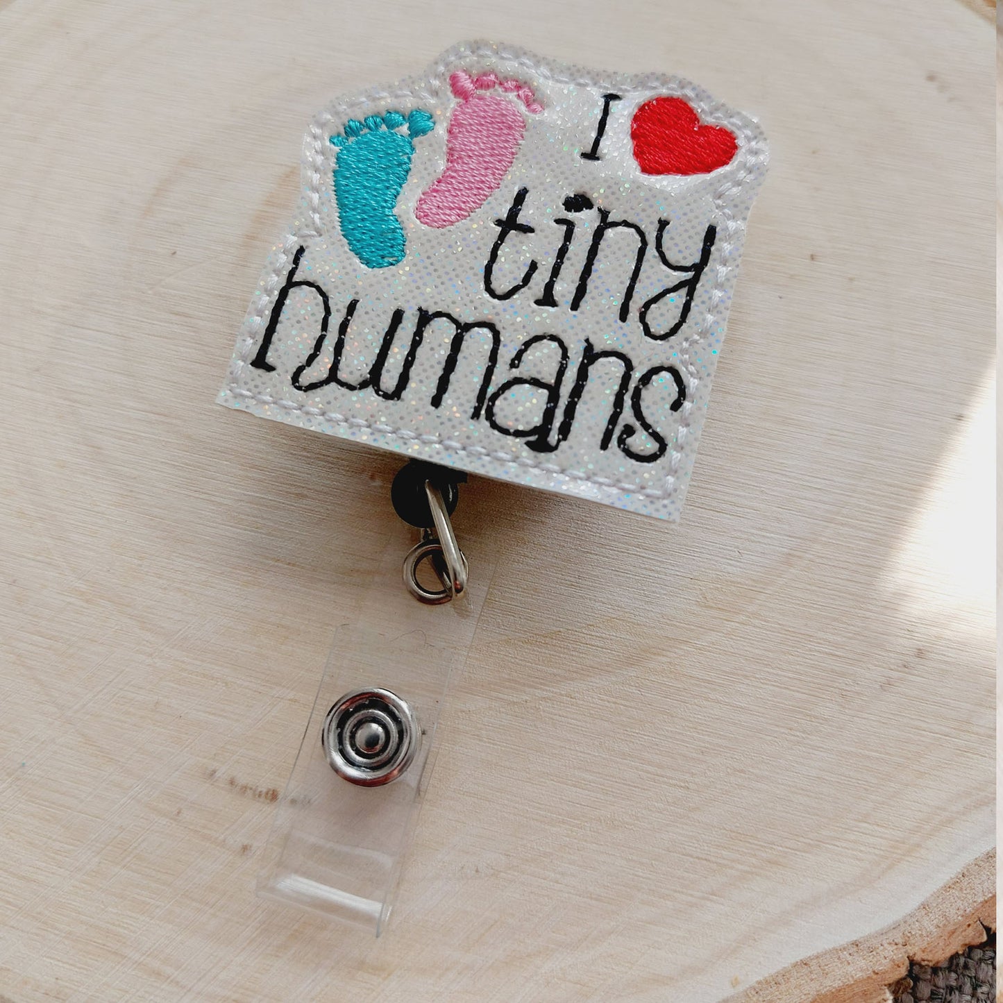 I Love Tiny Humans Badge Reel