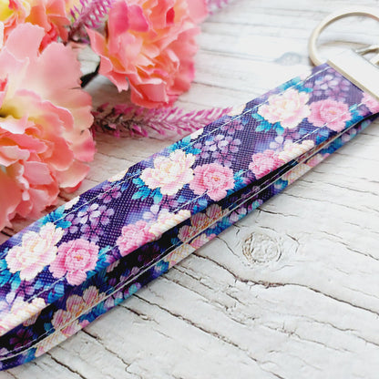 Yvette Floral Wristlet Keychain