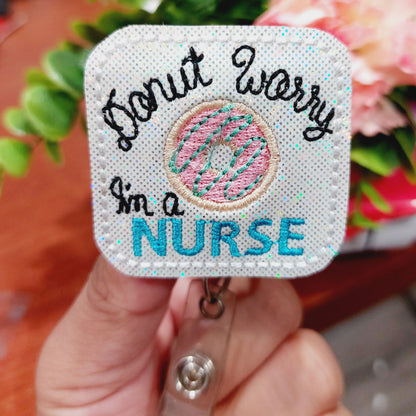 Donut Worry Badge Reel