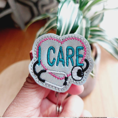 I Care  Badge Reel