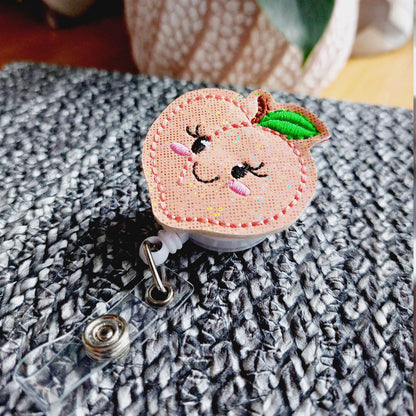 Peach Badge Reel