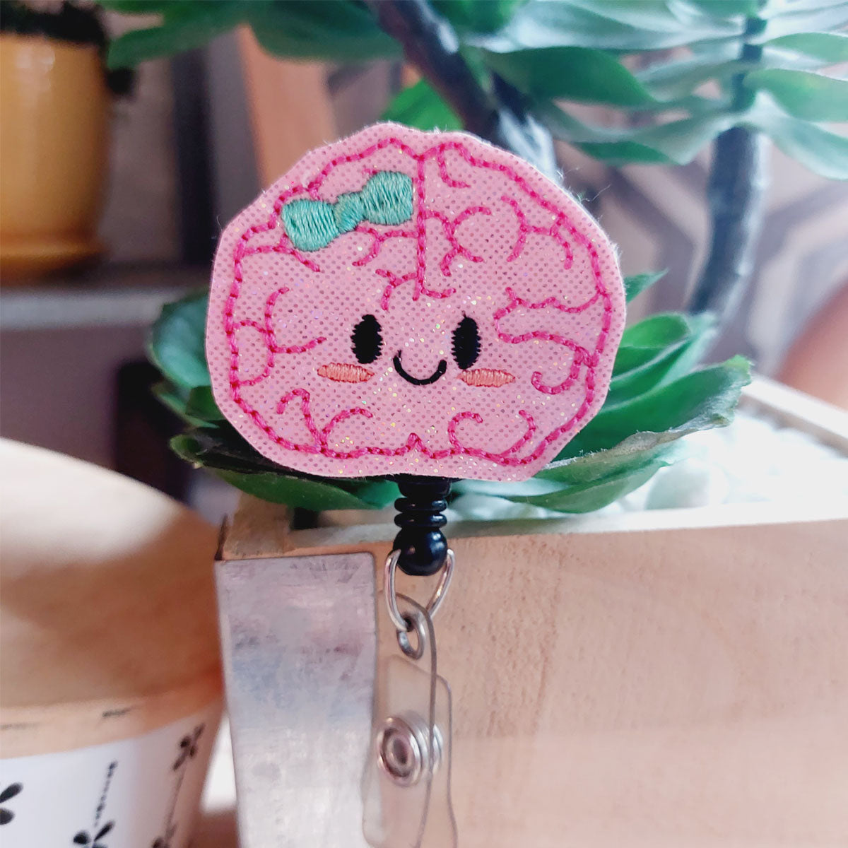 Cute Brain Badge Reel