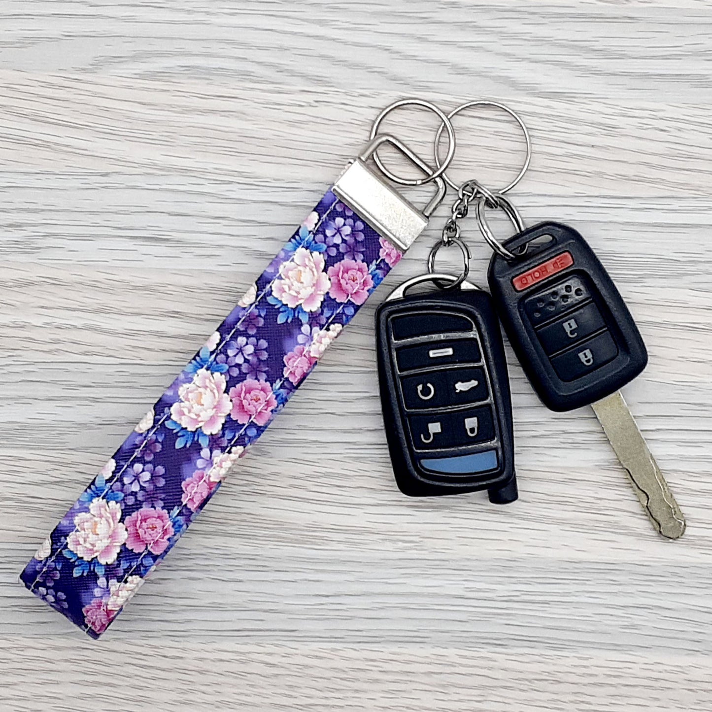 Yvette Floral Wristlet Keychain