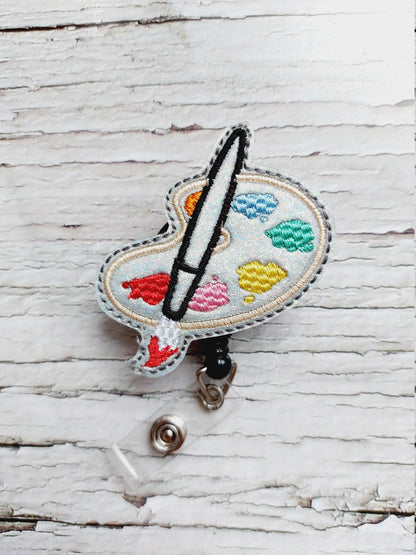 Paint Palette Badge Reel